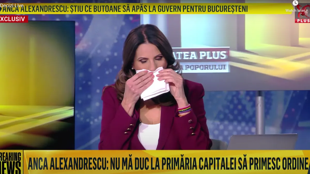 Lacrimi și Dumnezeu: circul organizat de Anca Alexandrescu pentru a-și anunța candidatura Foto: captură video
