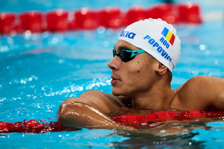 Popovici, în finala Mondialelor de natație (sursa: Facebook/David Popovici)