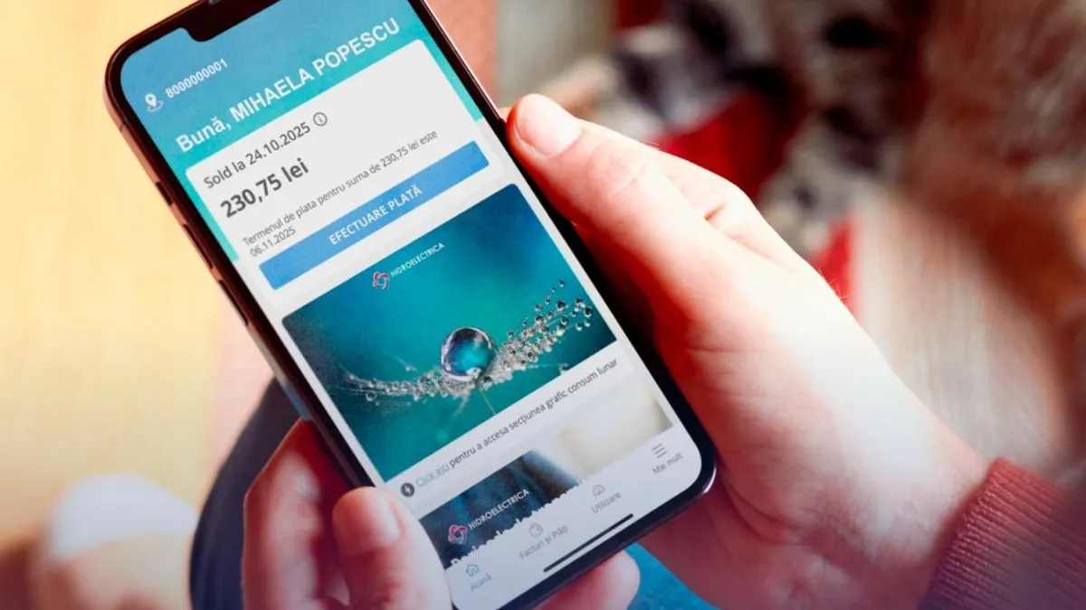 Hidroelectrica a depășit un milion de clienți (sursa: Facebook/Hidroelectrica)