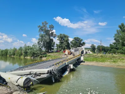 S-a prăbușit podul de la Luțca Foto: Stiri Neamt