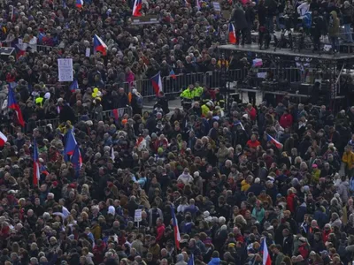 Cehia, protest masiv împotriva guvernului Babiš (sursa: X/NEXTA)