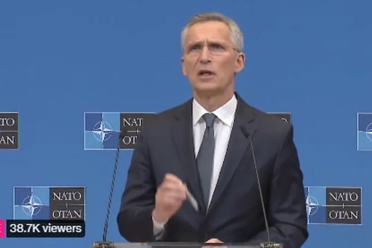 Șeful NATO îi cere lui Putin să oprească războiul Captură video Twitter Jens Stoltenberg 