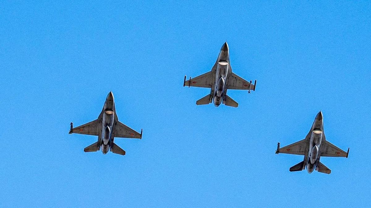 Alerte aeriane la granița cu Ucraina (sursa: Facebook/Forţele Aeriene Române)