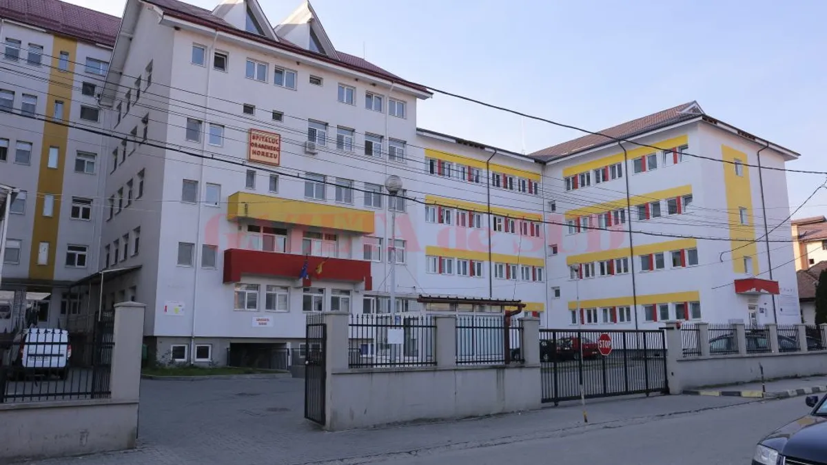 Spitalul Horezu, Vâlcea: 300 de angajați, cercetați pentru primirea sporului COVID Foto: Televiziunea VTV