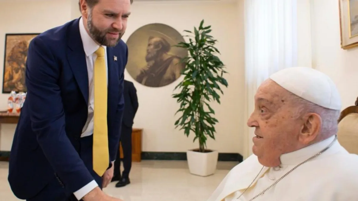 J.D. Vance, primit de Papa Francisc (sursa: Vatican News)