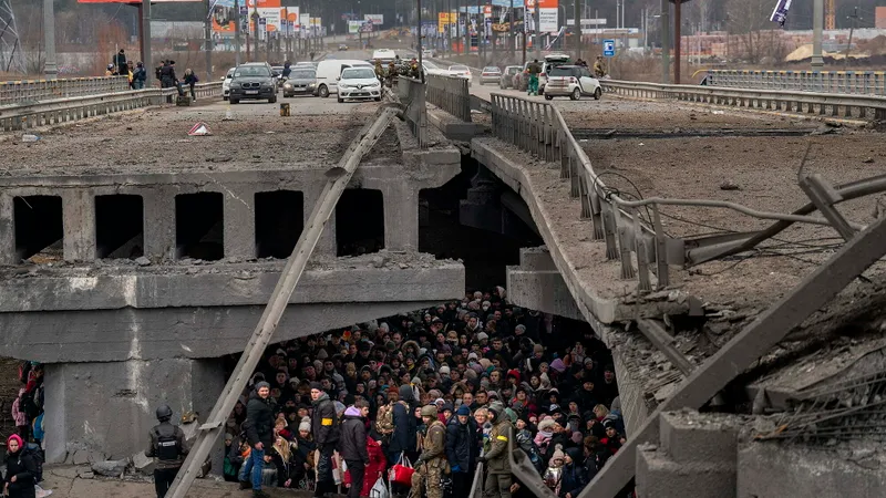 Drama ucrainenilor prinși în războiul Rusiei în Ucraina. Sursă imagine: Twitter @EmilioMorenatti