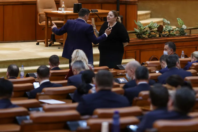 Șoșoacă îl înghite pe Simion Foto: Inquam/ Octav Ganea