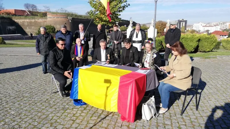 Circ cu primarul USR din Alba Iulia, conspiraționistul Gheorghe Funar și un lider AUR Foto: Alba 24