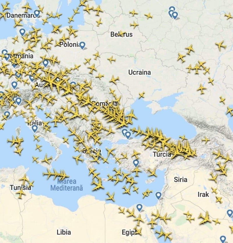 Ucraina sfătuiește companiile aeriene să evite Marea Neagră
