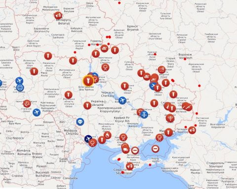 Harta atacurilor rusești în Ucraina