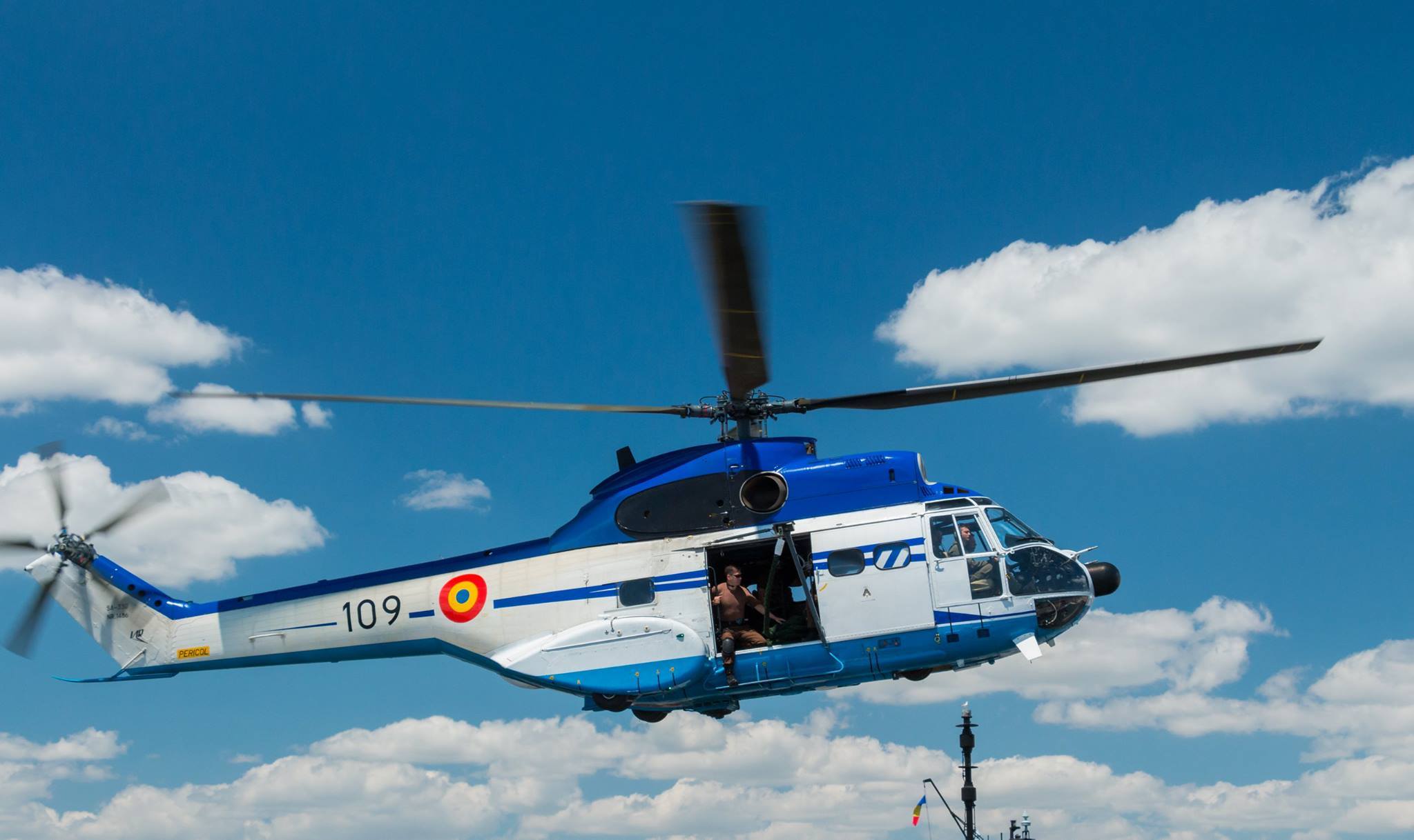 Elicopter SRI, zbor deasupra Ambasadei Rusiei