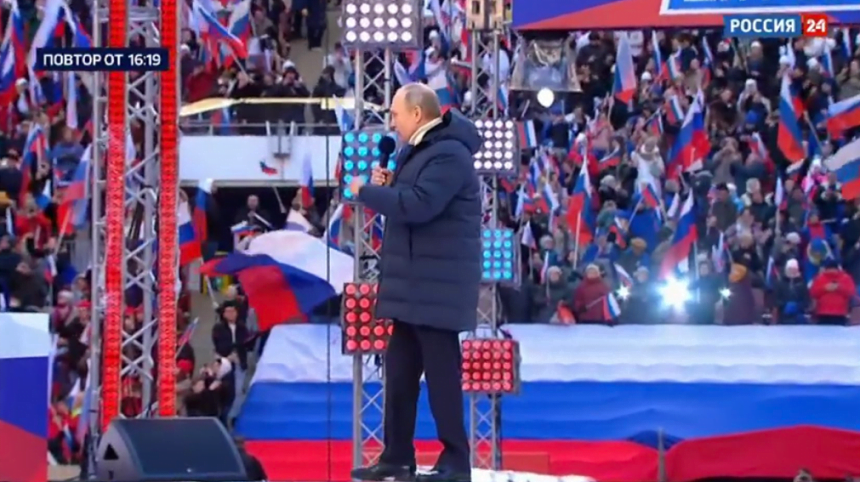 Putin, huiduit pe stadion la Moscova