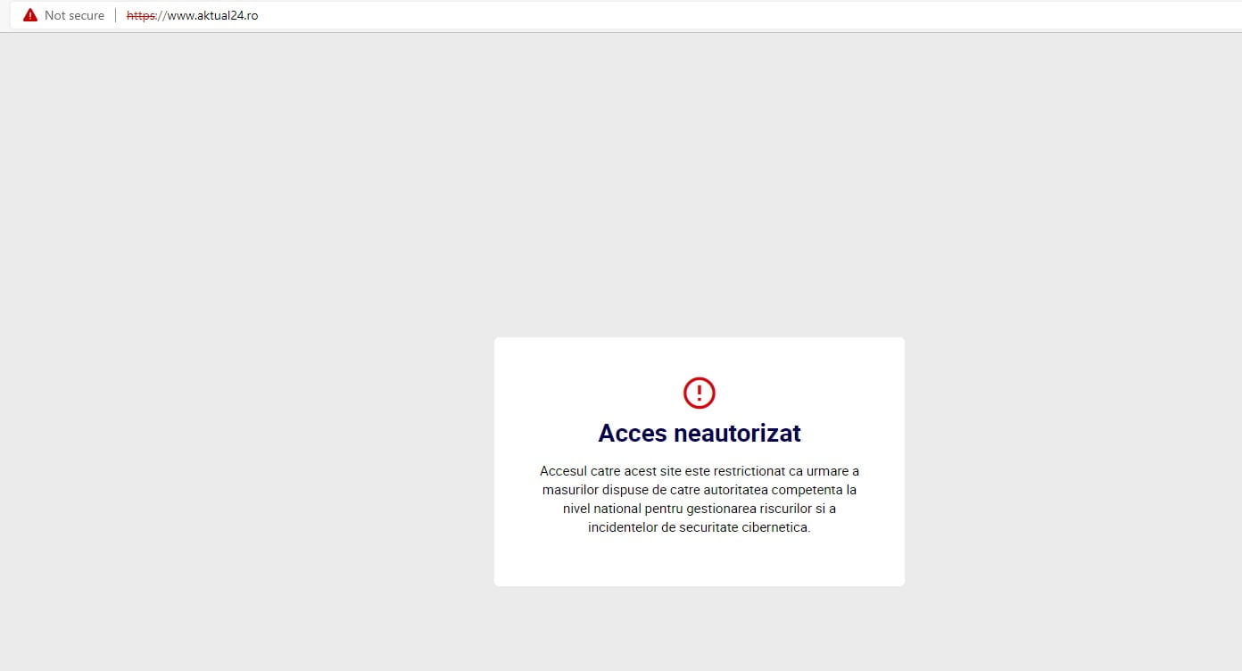 Aktual24, site anti-PSD, închis în continuare