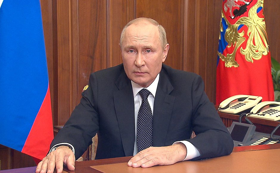 Putin semnează anexarea regiunilor ucrainene invadate