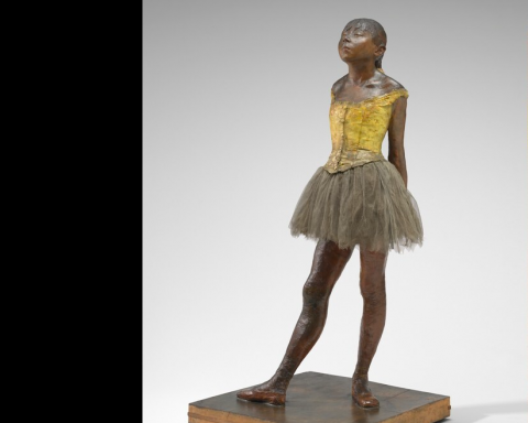 Mica dansatoare (Degas), stropită cu vopsea