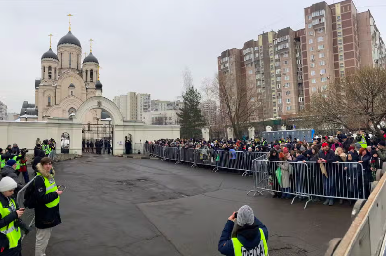 Înmormântarea lui Navalnîi, mii de ruși