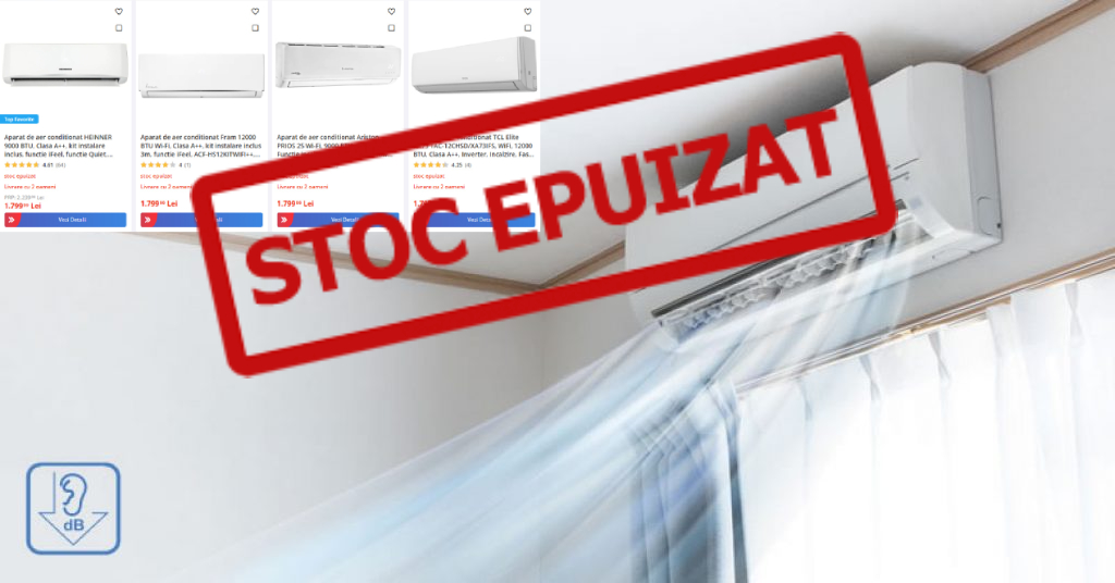 Aparatele de aer condiționat, stocuri epuizate