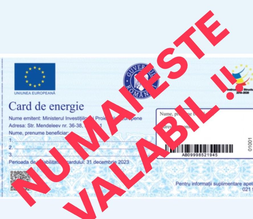 Cardurile de energie au devenit inutile